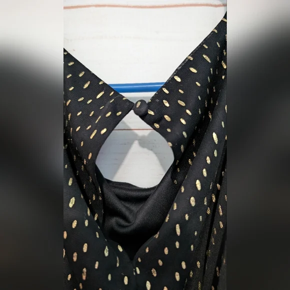 Jessica Simpson Elegant Black and Gold Women's Dress 👗 Size 14. - Picture 5 of 9